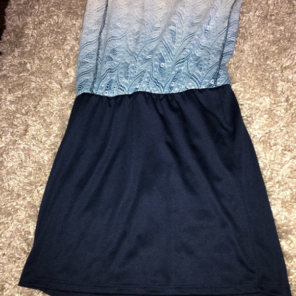 Blue colour blocked maxi skirt - Picture 4 of 5